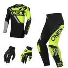 Oneal Element Shocker Combo schwarz neon Jersey Crosshose