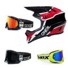 Oneal Backflip MTB Helm Strike rot mit TWO-X Race Brille