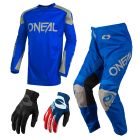 Oneal Matrix Ridewear Combo 21 blau Crosshose Jersey Handschuhe
