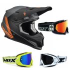 Thor Sector Crosshelm CHEV orange inkl. TWO-X Race Crossbrille