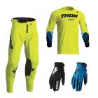 Thor Pulse Combo Tactic neon gelb Hose Jersey Handschuhe
