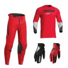Thor Pulse Combo Tactic rot Hose Jersey Handschuhe