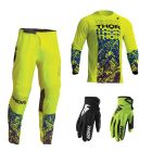 Thor Sector Combo Atlas neon gelb Hose Jersey Handschuhe