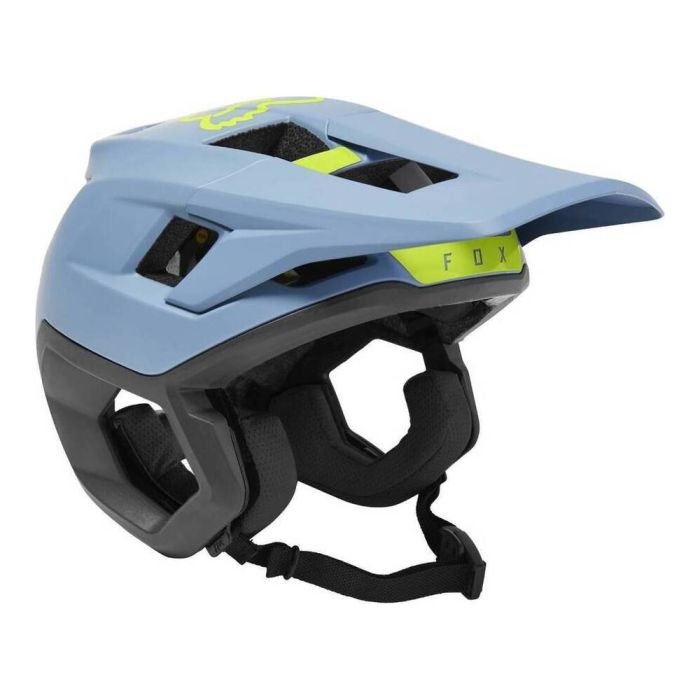 DROPFRAME PRO Halbschalen MTB Helm blau M von FOX