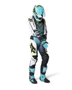 fox-180-leed-combo-blau-grun-hose-shirt-handschuhe-83209