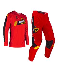Leatt Kinder MX Hose & Shirt 3.5 Ride Kit rot XXS