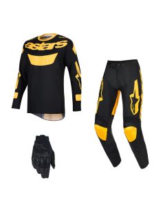 Alpinestars MX Combo Hose Shirt Racer Riway schwarz gelb