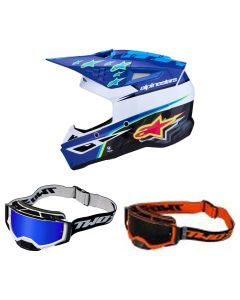 Alpinestars-MX-Helm-Combo-SM3-Falcon-blau-weiss-mit-TWO-X-Atom-Brille-APS-27-CO-010926-MX-7