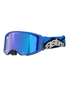 Alpinestars Supertech Crossbrille Stream blau verspiegelt blau