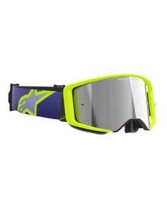 Alpinestars Supertech Vision Crossbrille Corp silber verspiegelt lila gelb