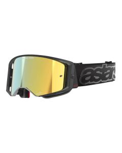 Alpinestars Supertech Crossbrille Vista gold verspiegelt schwarz