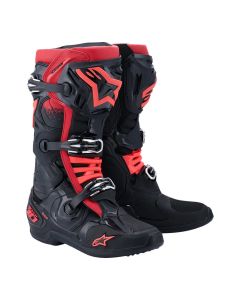 Alpinestars Tech 10 Motocross Stiefel schwarz rot 40,5