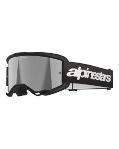 Alpinestars Vision 3 Crossbrille Wordmark silber verspiegelt schwarz