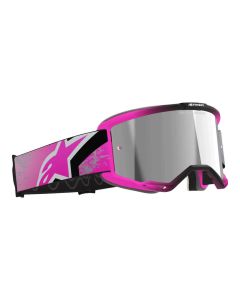 Alpinestars Vision 5 Crossbrille Lahnd silber verspiegelt grau pink