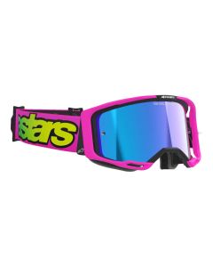 Alpinestars Vision 8 Crossbrille Vista blau verspiegelt pink gelb