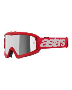 Alpinestars Vision Kinder Crossbrille Blaze silber verspiegelt rot