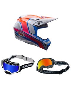 Bell-MX-Helm-Combo-MX-10-Speedway-blau-weiss-mit-TWO-X-Atom-Brille-BEL-26-CO-020926-MX-9