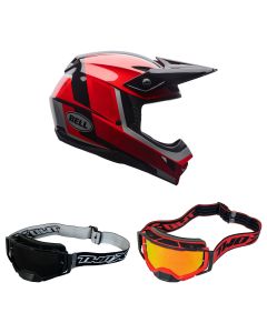 Bell-MX-Helm-Combo-MX-10-Spiral-schwarz-rot-mit-TWO-X-Atom-Brille-BEL-26-CO-020926-MX-14