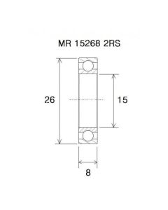 BLACK BEARING-B3-Lager-UB-15268-B3