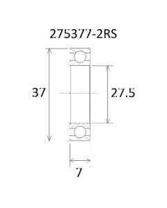 BLACK BEARING-B3-Lager-UB-275377-B3