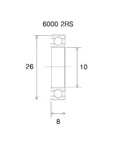BLACK BEARING-B3-Lager-UB-6000-B3