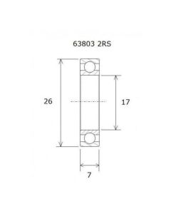 BLACK BEARING-Max-Lager-UB-63803-MAX