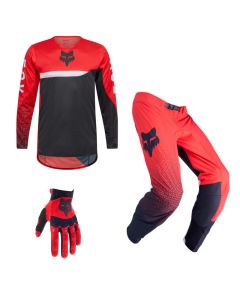 Fox MX Combo Hose Shirt Flexair FRACTURE rot