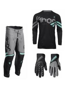 thor-pulse-combo-cube-schwarz-mint-hose-jersey-handschuhe-128443