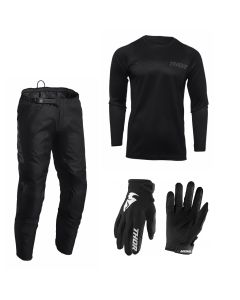 thor-sector-combo-minimal-schwarz-hose-jersey-handschuhe-128410
