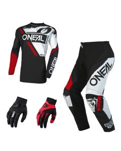 oneal-element-shocker-combo-schwarz-rot-jersey-crosshose-83311