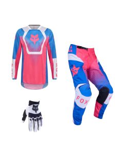 Fox MX Combo Hose Shirt 180 COLLECT blau pink