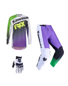 Fox MX Combo Hose Shirt 180 KAWASAKI lila