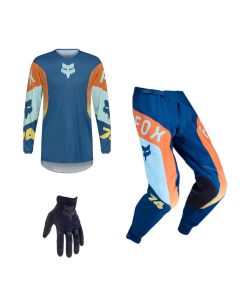 Fox MX Combo Hose Shirt 360 TINE blau