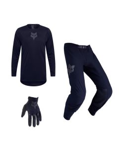 Fox MX Combo Hose Shirt Flexair BLACKOUT schwarz