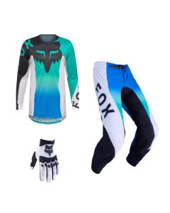 Fox MX Combo Hose Shirt Flexair SPIRE blau