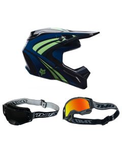 Fox-MX-Helm-Combo-V1-Draft-schwarz-mit-TWO-X-Atom-Brille-FX-26-CO-010926-MX-7