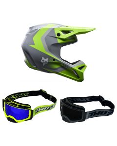 Fox-MX-Helm-Combo-V1-Frame-gelb-grau-mit-TWO-X-Atom-Brille-FX-26-CO-010926-MX-12