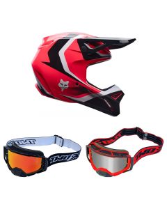 Fox-MX-Helm-Combo-V1-Frame-schwarz-pink-mit-TWO-X-Atom-Brille-FX-26-CO-010926-MX-15