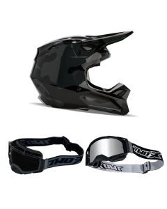 Fox V1 BNKR MX Helm Combo schwarz camo