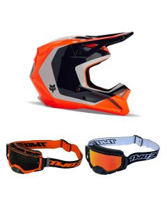 Fox V1 Nitro MX Helm Combo orange