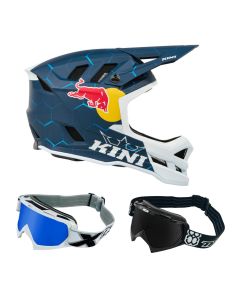 Kini Red Bull MTB Helm Combo DHC 1.0 mit Race Brille
