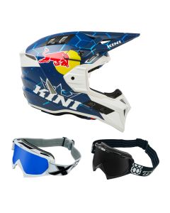 Kini Red Bull Crosshelm Combo EXC mit TWO-X Race Brille