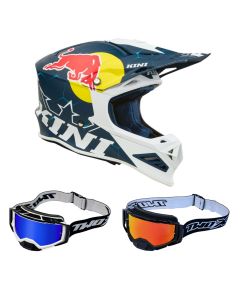Kini Red Bull Crosshelm Combo MX2 mit TWO-X Atom Brille