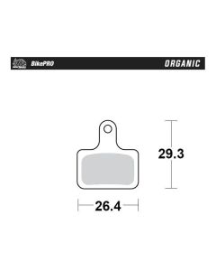 Moto-Master Organische Bremsbeläge BRAKE PAD ORGANIC
