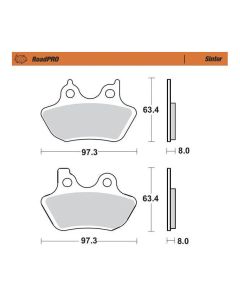 Moto-Master-RoadPRO-hinterer-Sintermetall-Bremsbelag-bb02e726515b96506d364800955aaaf0