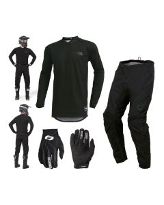 oneal-element-classic-combo-schwarz-crosshose-jersey-handschuhe-128346