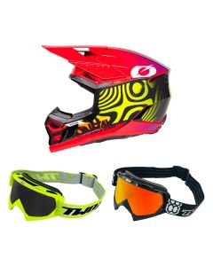 Oneal-Kinder-MX-Helm-Combo-3SRS-NOVA-rot-mit-TWO-X-Race-Brille-ON-27-CO-260826-MX-12