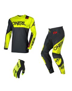 Oneal MX Combo Hose Shirt ELEMENT RACE schwarz neon