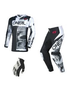 Oneal MX Combo Hose Shirt ELEMENT ROLLER schwarz weiss