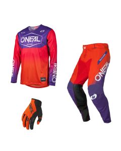 Oneal MX Combo Hose Shirt MAYHEM HEXX orange lila